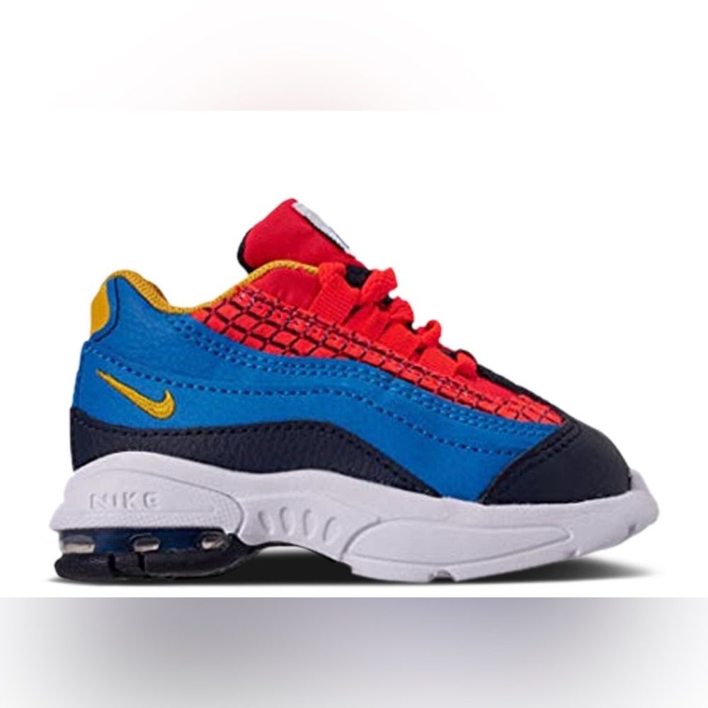 Nike Air Max 95 Toddler crimson blue kids sneakers shoes